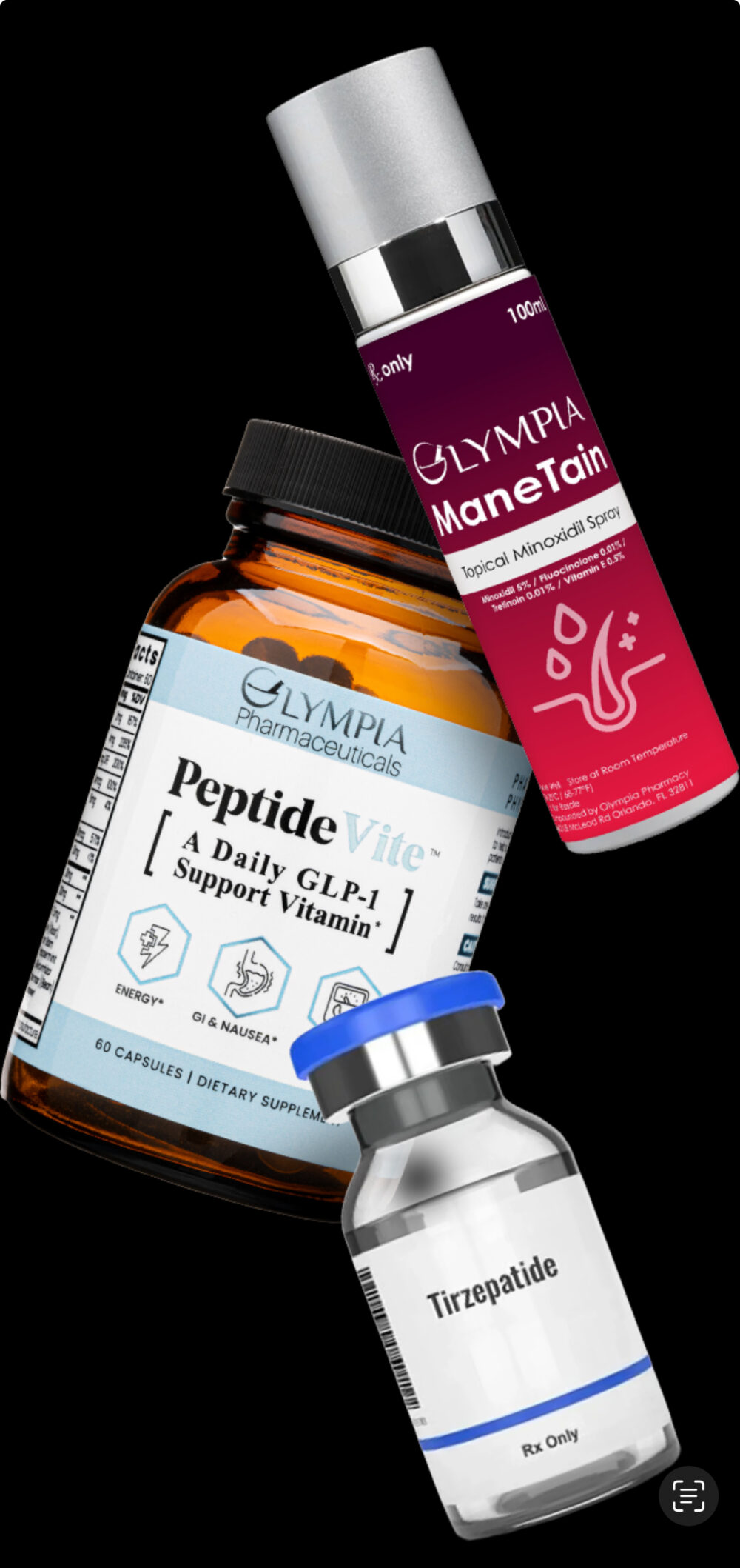 Bundle Tirzepatide + B6- Injectable 10mg/ml -10mg (1ml) Vial / Peptide Vite/ Mantain