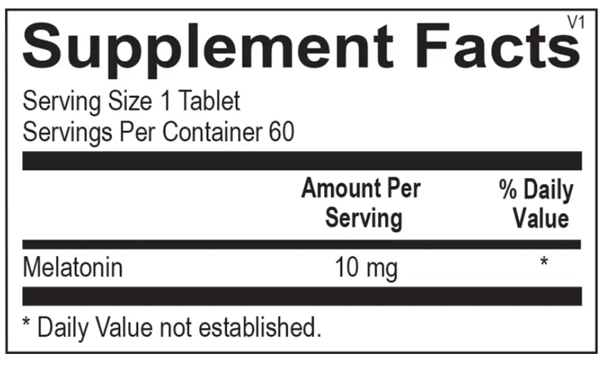 Melatonin 10mg - Image 2